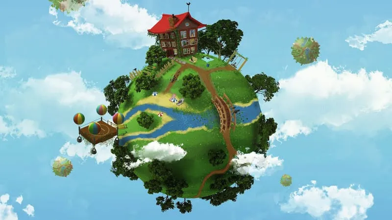 A Dreamy World Theme Preview Image