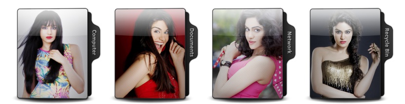 Adah Sharma Theme Icons