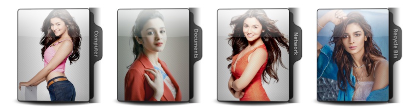 Alia Bhatt Theme Icons
