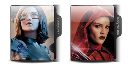 Alita Battle Angel Theme Icons