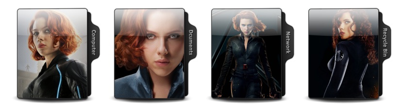 Black Widow Theme Icons