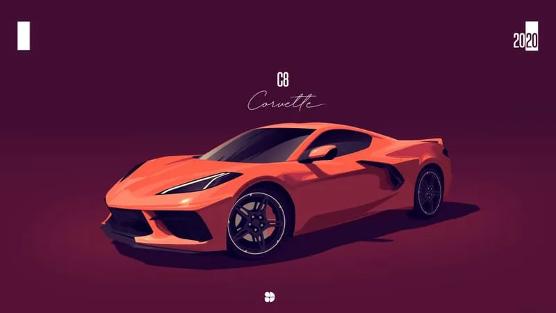 Chevrolet Corvette C8 Theme Preview Image
