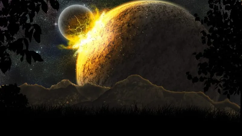 Planetary Collision Theme Preview Image