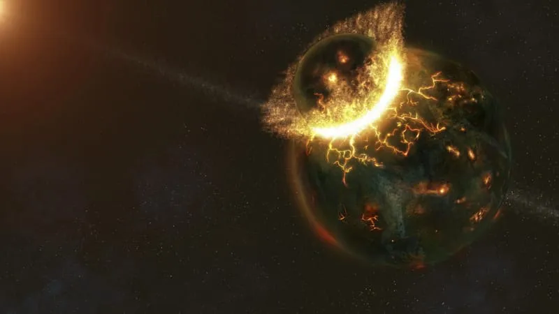 Planetary Collision Theme Preview Image