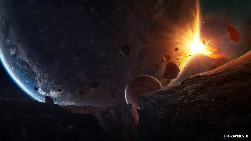 Planetary Collision Theme Preview Image