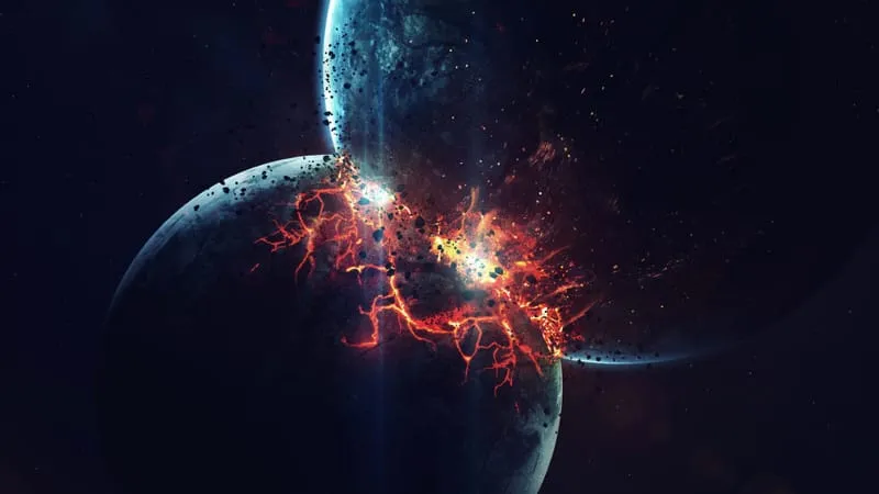 Planetary Collision Theme Preview Image