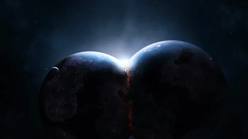 Planetary Collision Theme Preview Image