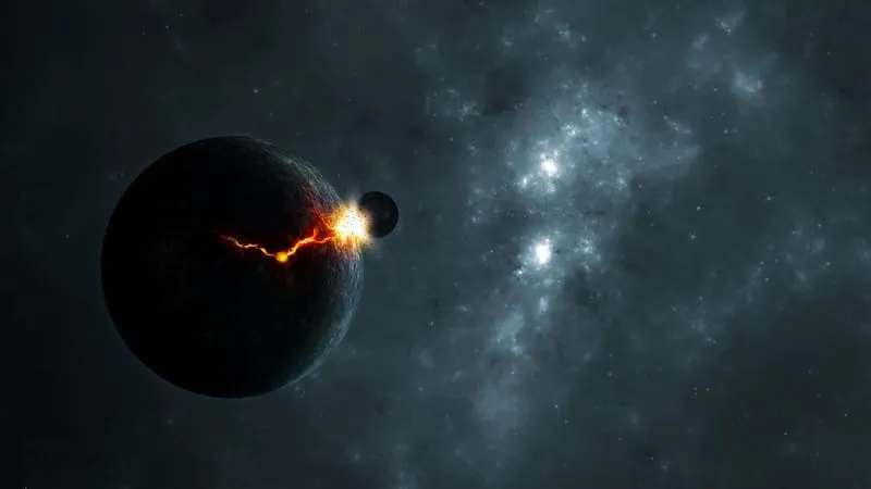 Planetary Collision Theme Preview Image
