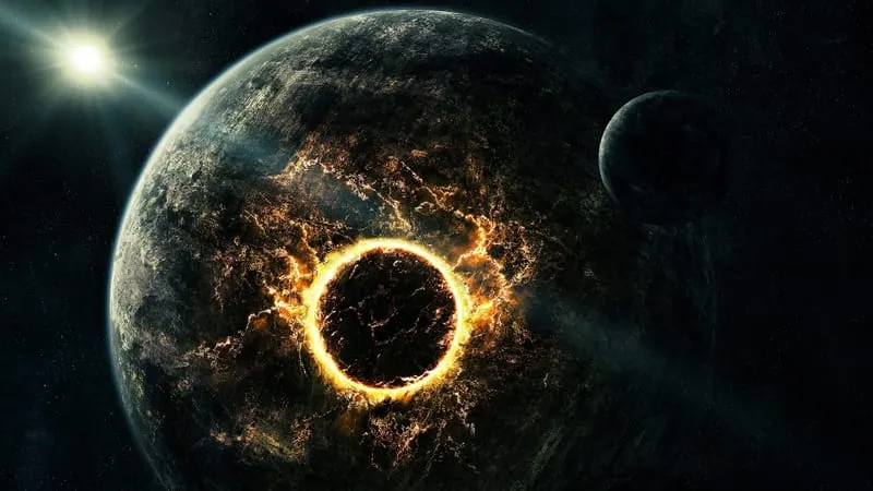 Planetary Collision Theme Preview Image