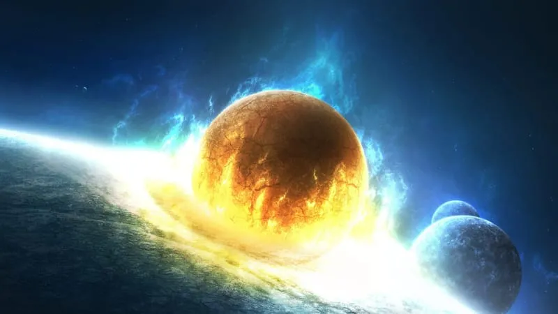 Planetary Collision Theme Preview Image