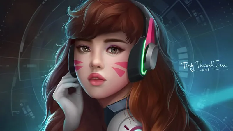 D.Va: Overwatch Theme Preview Image
