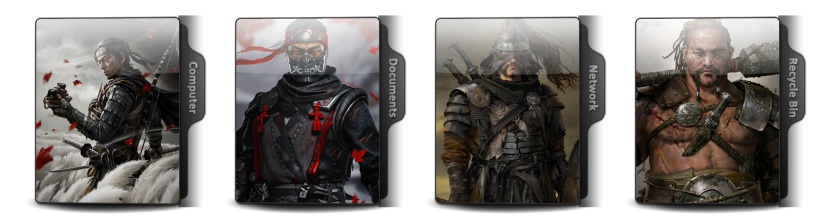 Ghost Of Tsushima Theme Icons