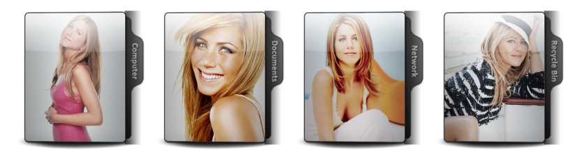 Jennifer Aniston Theme Icons