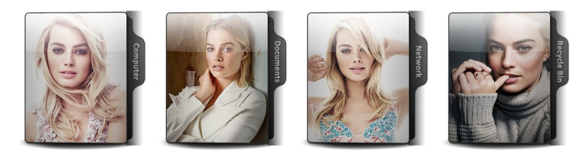 Margot Robbie Theme Icons