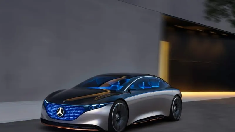 Mercedes Benz Vision EQS Theme Preview Image
