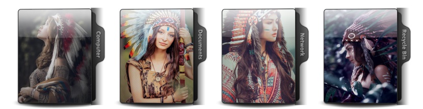 Native Americans Theme Icons