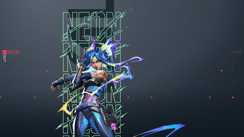 Neon: Valorant Theme Preview Image