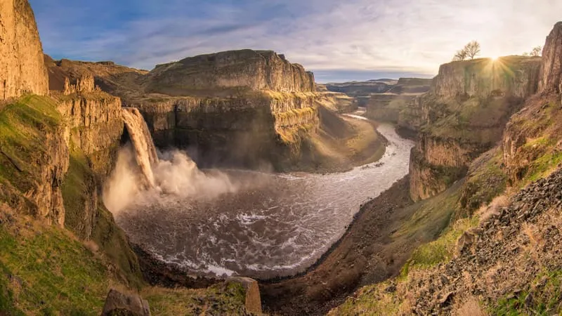 Palouse Falls Waterfall Theme Preview Image
