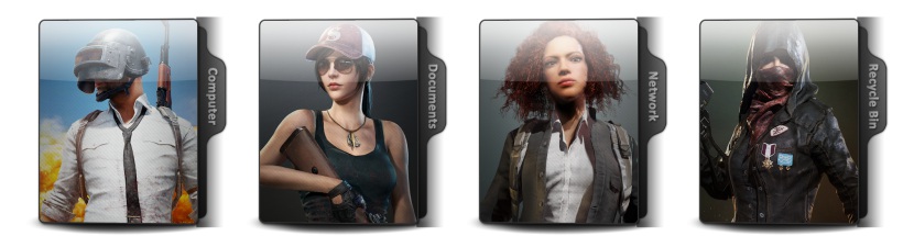 PlayerUnknown's Battlegrounds Theme Icons