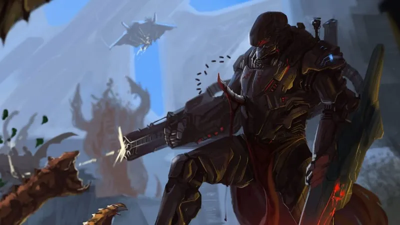 Sci Fi Warrior Theme Preview Image