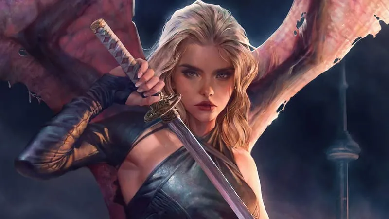 Sci Fi Women Warrior Theme Preview Image