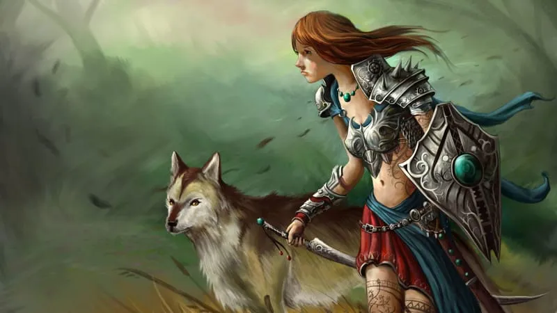 Sci Fi Women Warrior Theme Preview Image