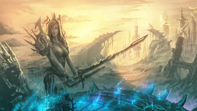 Sci Fi Women Warrior Theme Preview Image