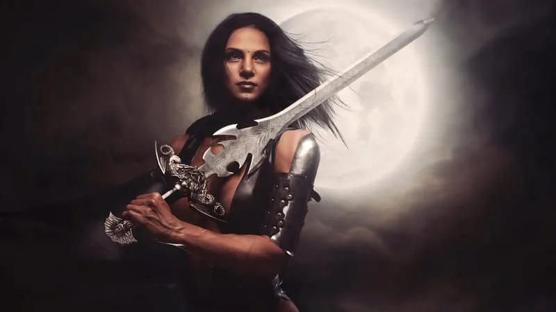 Sci Fi Women Warrior Theme Preview Image