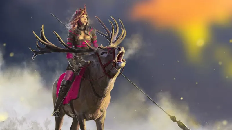 Sci Fi Women Warrior Theme Preview Image