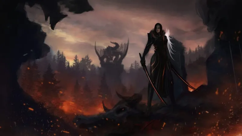 Sci Fi Women Warrior Theme Preview Image