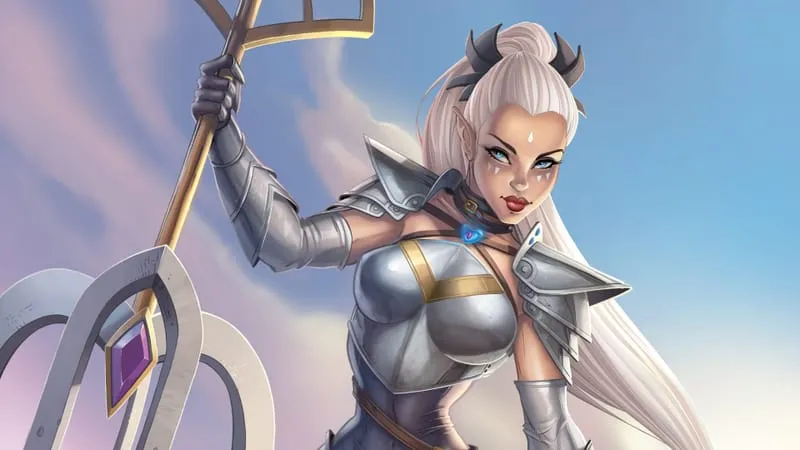 Sci Fi Women Warrior Theme Preview Image
