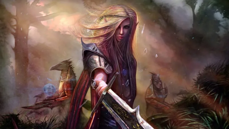 Sci Fi Women Warrior Theme Preview Image