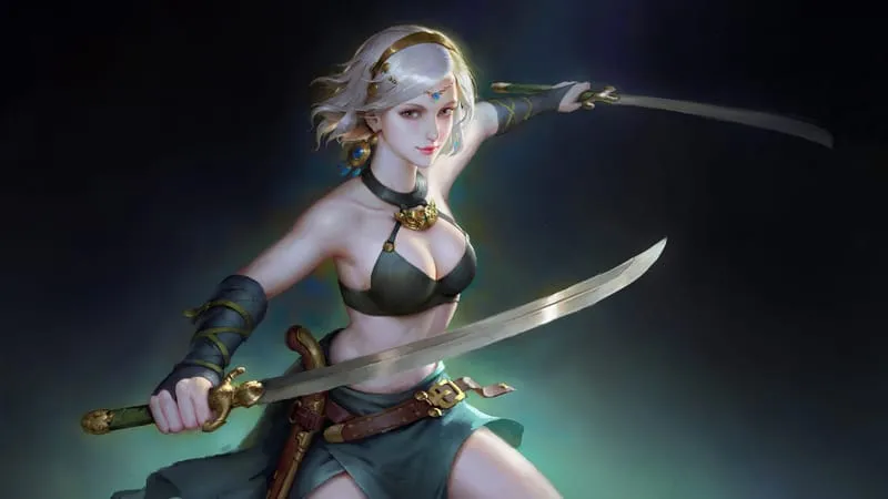 Sci Fi Women Warrior Theme Preview Image