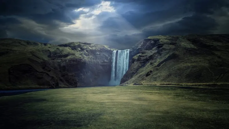 Skogafoss Waterfall Theme Preview Image