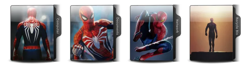 Spider-Man PS-4 Theme Icons