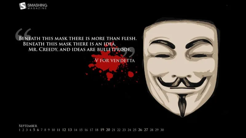 V For Vendetta Theme Preview Image